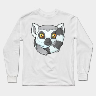 little cute lemur Long Sleeve T-Shirt